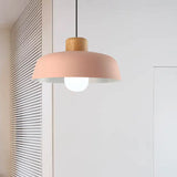 Scandinavian Color Pop Round Aluminum Pendant Lamp