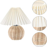 Tyalez Modern Simple Bamboo Weaving Table Lamps