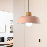 Scandinavian Color Pop Round Aluminum Pendant Lamp