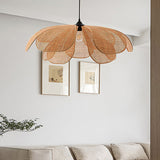Tyalez Rattan Petal Rustic Lamp Shade Pendant Light