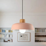 Scandinavian Color Pop Round Aluminum Pendant Lamp
