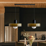 Tyalez 2 Heads Modern Bauhaus Glass Pendant Light