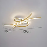Tyalez Unique Creative Musical Notes Living Room LED Ceiling Lamp