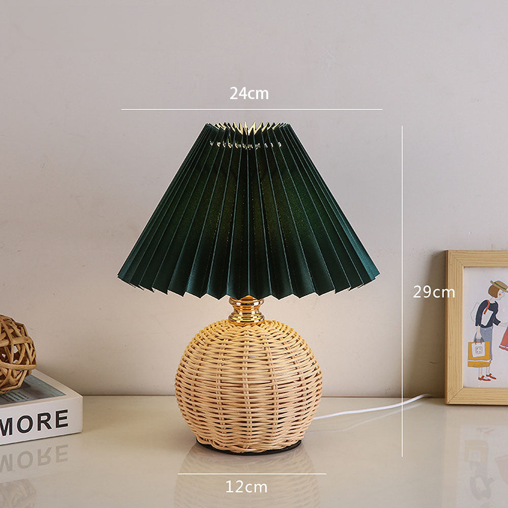Tyalez Modern Simple Bamboo Weaving Table Lamps