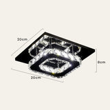 Tyalez Luxurious Crystal Hallway LED Ceiling Lights