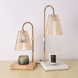 Tyalez Contemporary Nordic Brown Glass Bedroom Mini Warming Candle Lamp