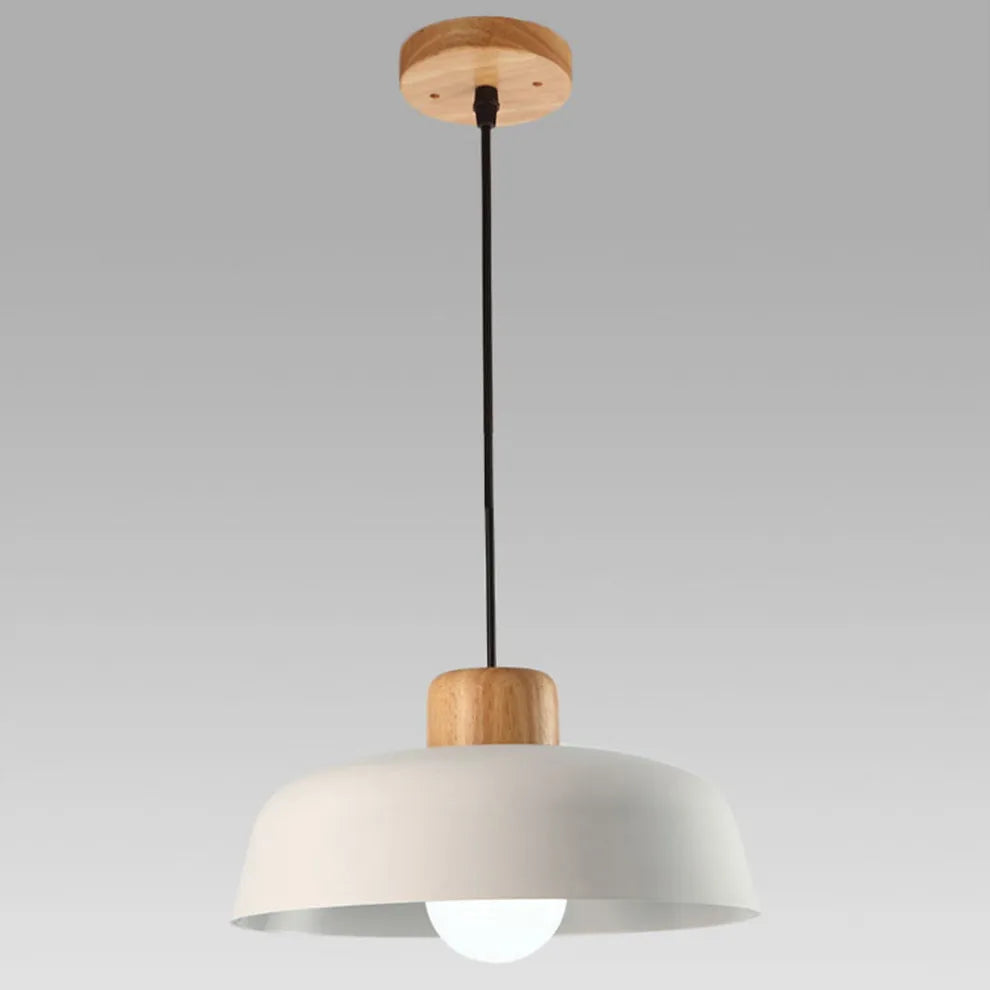 Scandinavian Color Pop Round Aluminum Pendant Lamp