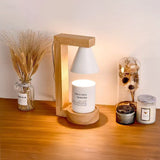 Tyalez Simple Wood Bedroom Mini Warming Candle Lamp