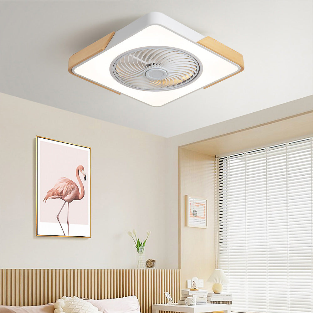Tyalez Modern Wood Ceiling Fans With LED Lights