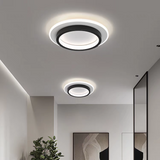 Tyalez Acrylic LED Mini Ceiling Lights, black, 24cm, round, 3 Light Colors Changeable