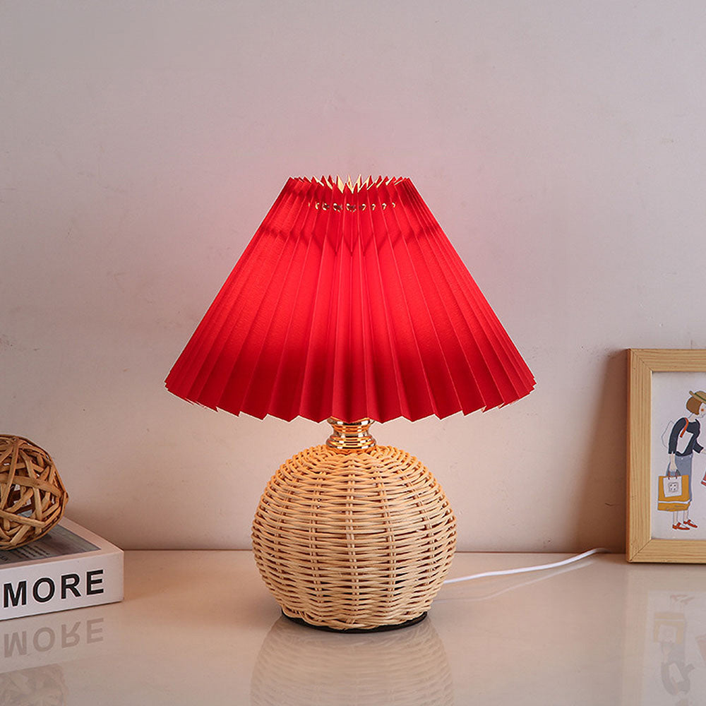 Tyalez Modern Simple Bamboo Weaving Table Lamps