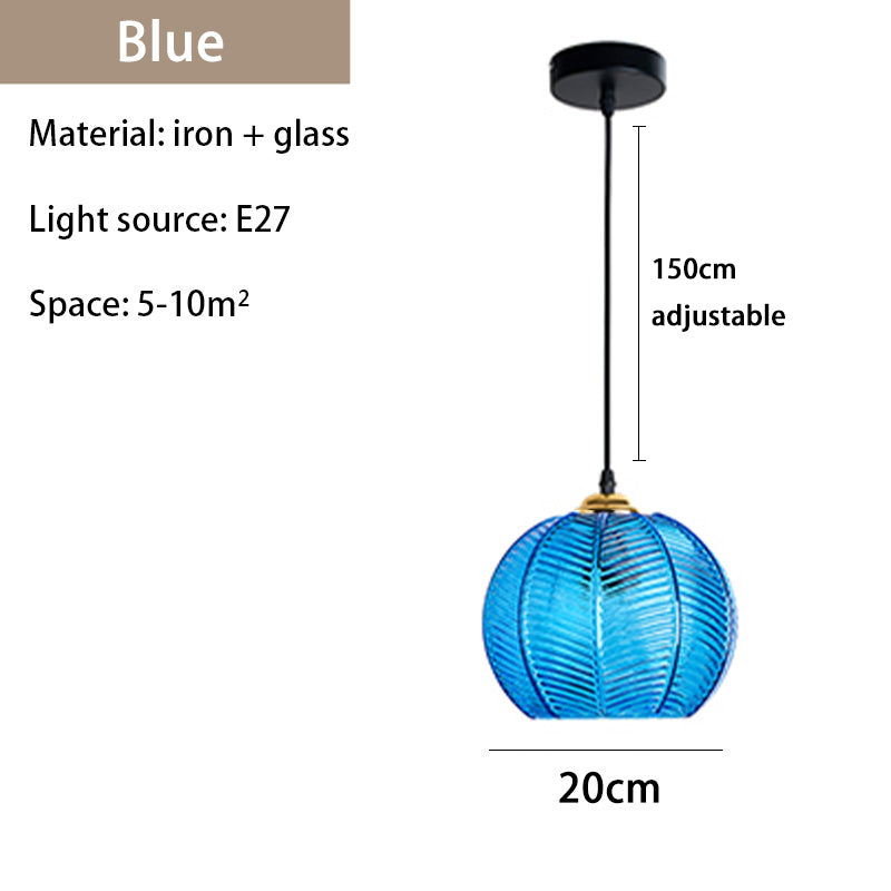 Tyalez Contemporary Glass Patterned Pendant Lights