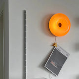 Modern Donut-Shaped Dimmable Glass Wall Sconces
