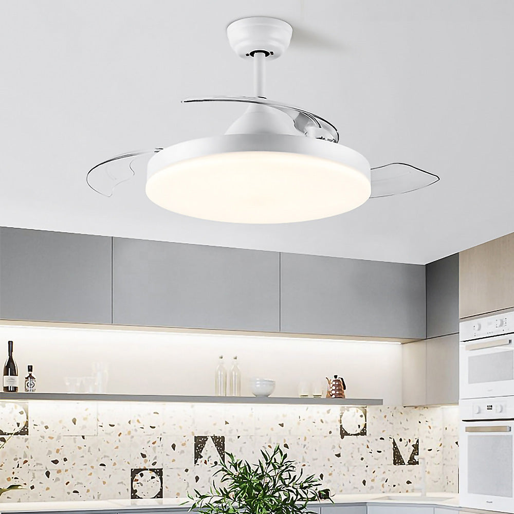 Simple Low Profile Ceiling Fan With LED Light