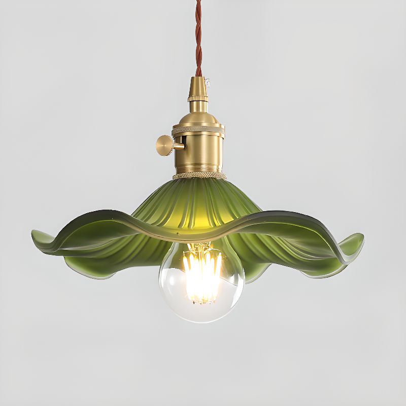 Floral Glassy Pendant Light