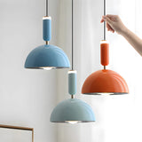 Bauhaus Nordic Style Stained Glass LED  Pendant Light