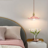Floral Glassy Pendant Light