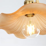 Floral Glassy Pendant Light