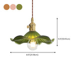 Floral Glassy Pendant Light