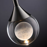 French Style Small Moon Crystal Chandelier