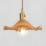 Floral Glassy Pendant Light