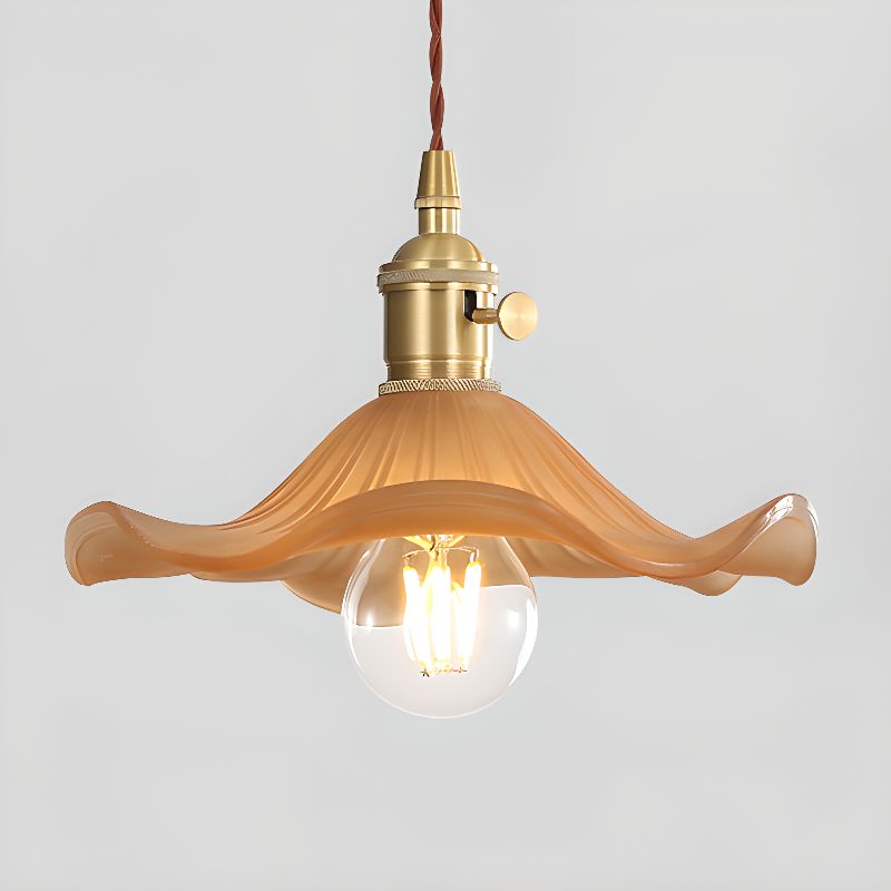 Floral Glassy Pendant Light