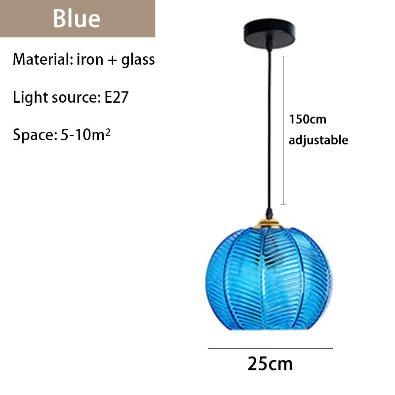 Tyalez Contemporary Glass Patterned Pendant Lights