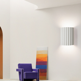 Tyalez Modern Half-Circle Resin Wall Sconce For Living Room