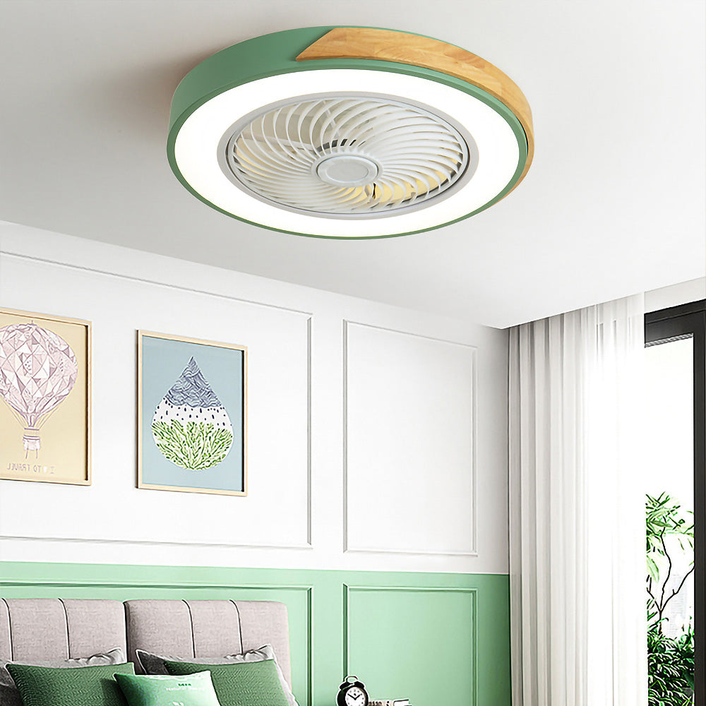 Tyalez Modern Wood Ceiling Fans With LED Lights
