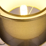 Tyalez Modern Simple Fabric Gold Bedroom Mini Table Lamp