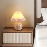 Tyalez Modern Simple Bamboo Weaving Table Lamps