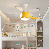 Tyalez Creative Macaroon Color Ceiling Fans with LED Lights