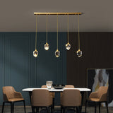Tyalez Creative Modern Crystal Gold Raindrop Chandelier