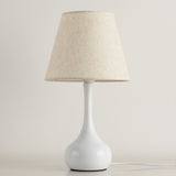 Tyalez Modern Simple Fabric White Mini Table Lamp