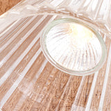 Tyalez Contemporary Nordic Brown Glass Bedroom Mini Warming Candle Lamp