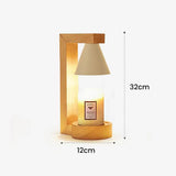 Tyalez Simple Wood Bedroom Mini Warming Candle Lamp