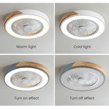 Tyalez Modern Wood Ceiling Fans With LED Lights