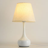 Tyalez Modern Simple Fabric White Mini Table Lamp