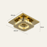 Tyalez Luxurious Crystal Hallway LED Ceiling Lights