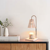 Tyalez Contemporary Nordic Brown Glass Bedroom Mini Warming Candle Lamp