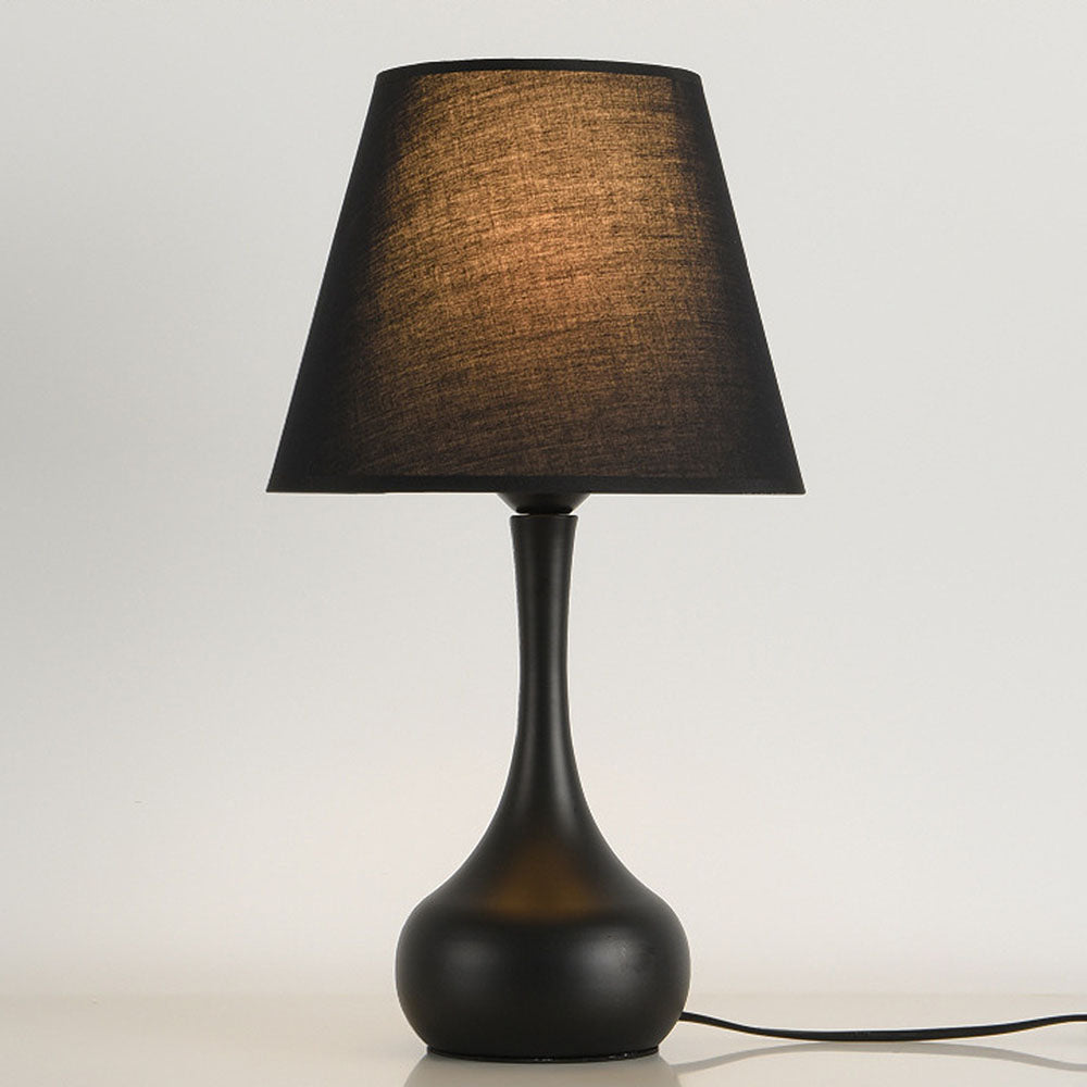 Tyalez Modern Simple Fabric White Mini Table Lamp