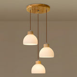 Tyalez Creative Bowl-shaped Glass Bedroom Pendant Lamp Fixtures