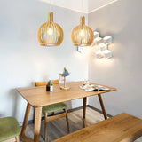 Tyalez Vintage wooden Pendant Light