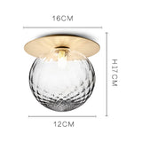 Tyalez Modern Hallway Glass Ceiling Lights