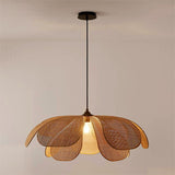 Tyalez Rattan Petal Rustic Lamp Shade Pendant Light