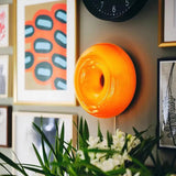 Modern Donut-Shaped Dimmable Glass Wall Sconces