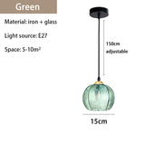 Tyalez Contemporary Glass Patterned Pendant Lights