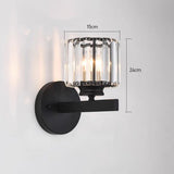 Tyalez Crystal Round And Square Hallway Wall Lights