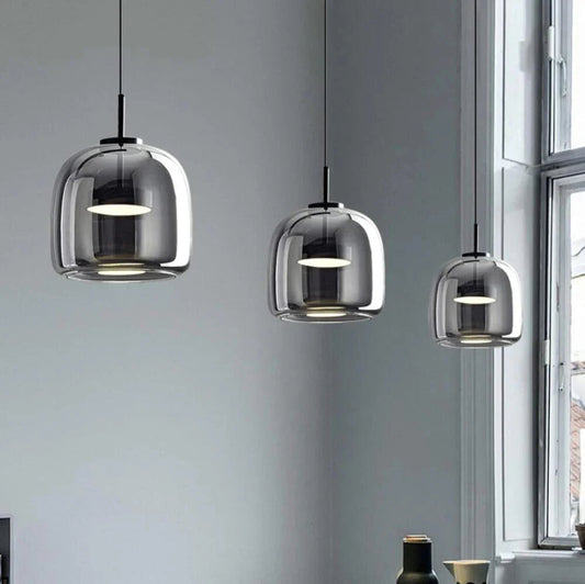 Tyalez Modern Black Glass Pendant Light