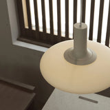 Nordic Minimalist Cream Glass Chandelier – Modern Bedroom Lamp